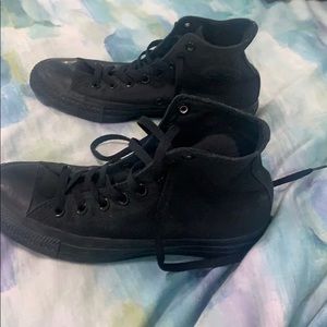 black high top converse